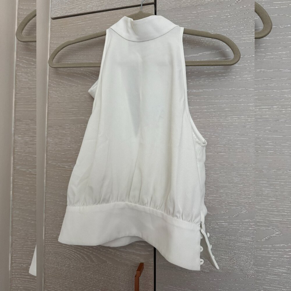 PEARL by LELA ROSE silk halter top